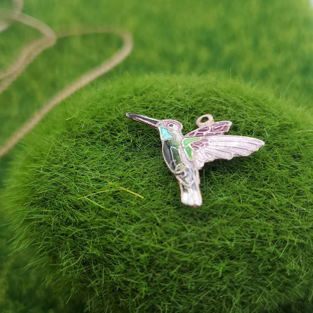 Hummingbird Charm Colorful P336 Wildlife - Picture 2 of 3